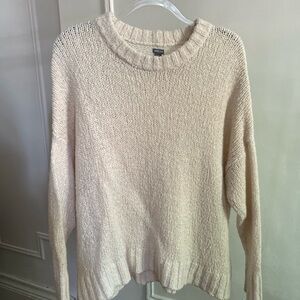 Aerie Cream Soft Crew Neck Sweater